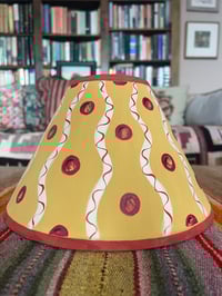 Image 1 of Squiggles India Yellow - 25cm base, fabric shade