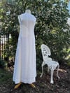 Vintage 1970’s White Knit Maxi Dress 