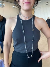 Leather Agate Necklace 