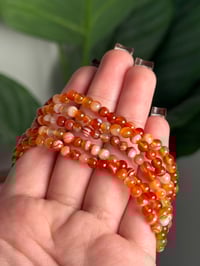 Image 2 of CARNELIAN BEADED BRACELETS 3MM