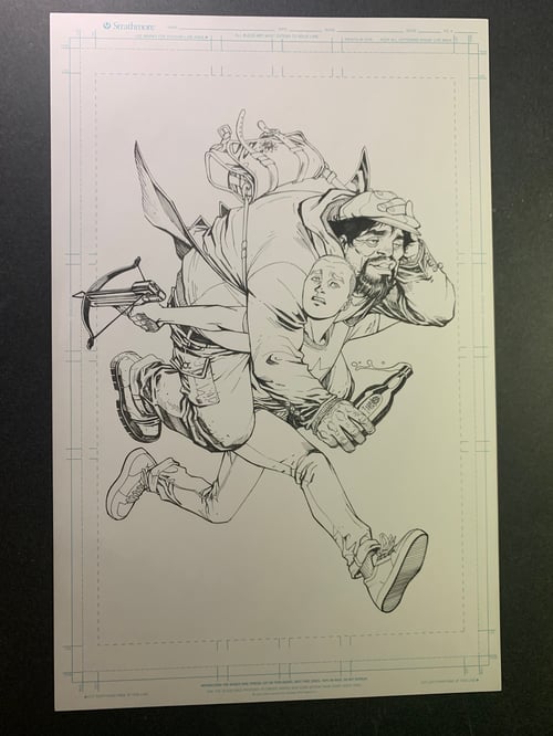 Image of ARCHER & ARMSTRONG #1 cover original art
