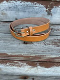 English Bridle Leather Belt - London Tan - 30mm