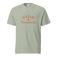 Image 2 of Tide & Timber Co. Yellowstone Cutthroat Trout - Unisex garment-dyed heavyweight t-shirt