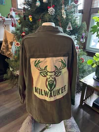 Image of Women’s XL Bucks Button Down