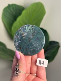 Image 17 of CHOOSE YOUR OWN MOSS AGATE DISK -INDIA- LOT 2