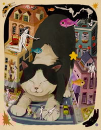 Big Meow Print
