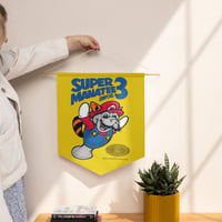 Super Manatee Bros 3 Pennant banner