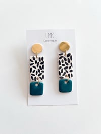 Paire de boucles d'oreilles céramique DOBLA + 6