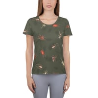 Image 2 of Arachnid Athletic Fitted tee - green