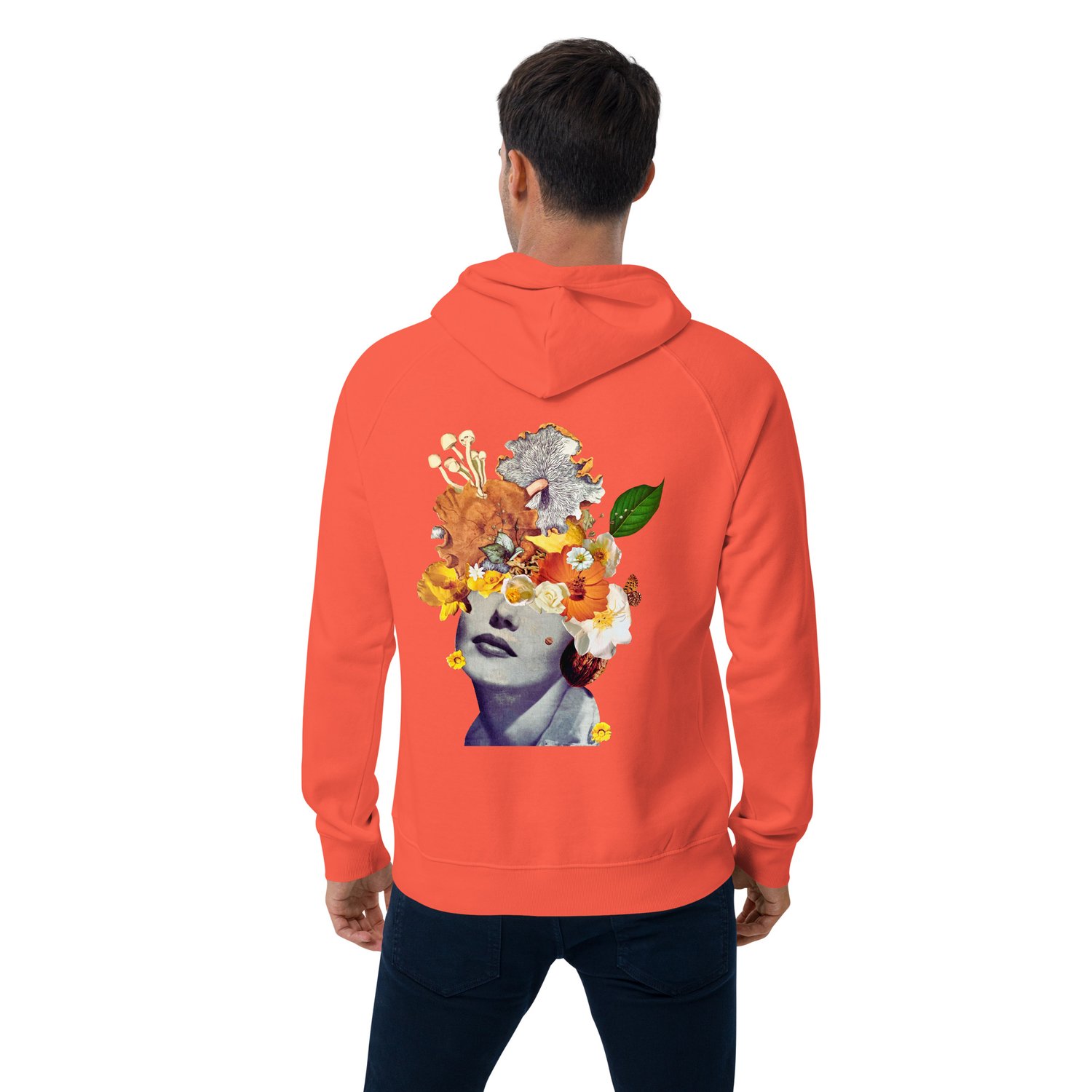 Image of She's a Lil Nuts - Unisex Eco Raglan - Organic Cotton Pullover Hoodie