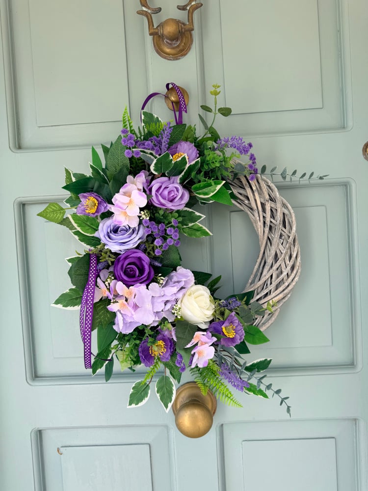 Image of 35cm Purple Wicker 