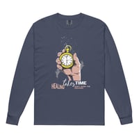 Image 8 of Men HEALING PROCESS Garment-dyed heavyweight long-sleeve shirt