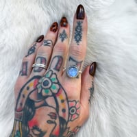 Image 4 of Moonstone Crystal Ball Ring