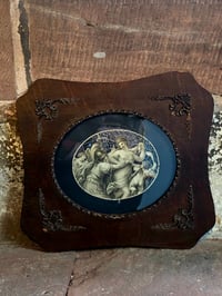 Image 1 of Antique Large Victorian framed 1800’s engraving and preserved web