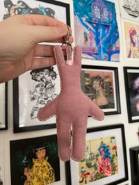 Image 3 of Little guy - Pink plush keychain