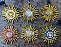 Image 5 of Collana sole in mosaico multi materico 