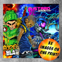 Image 5 of Bodega Blade, Demonio and Bastard Wraith 11”X17” 3D Lenticular print 