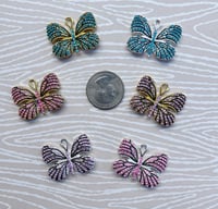 Image 2 of Colorful butterfly charms LIMITED STOCK