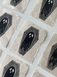 Coffin Ghost Print 