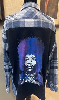 Vintage Blue/White Flannel Shirt Jimi Hendrex