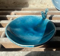 Animal dish - teal peacock 