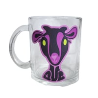 GLASS PURPLE CABRAS MUG