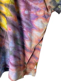 Image 5 of ♻️ UPCYCLED Free Size Knit Oversized Top in Summer Spiral Ice Dye