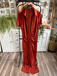 Image 1 of Fashion Nova Rust dress
