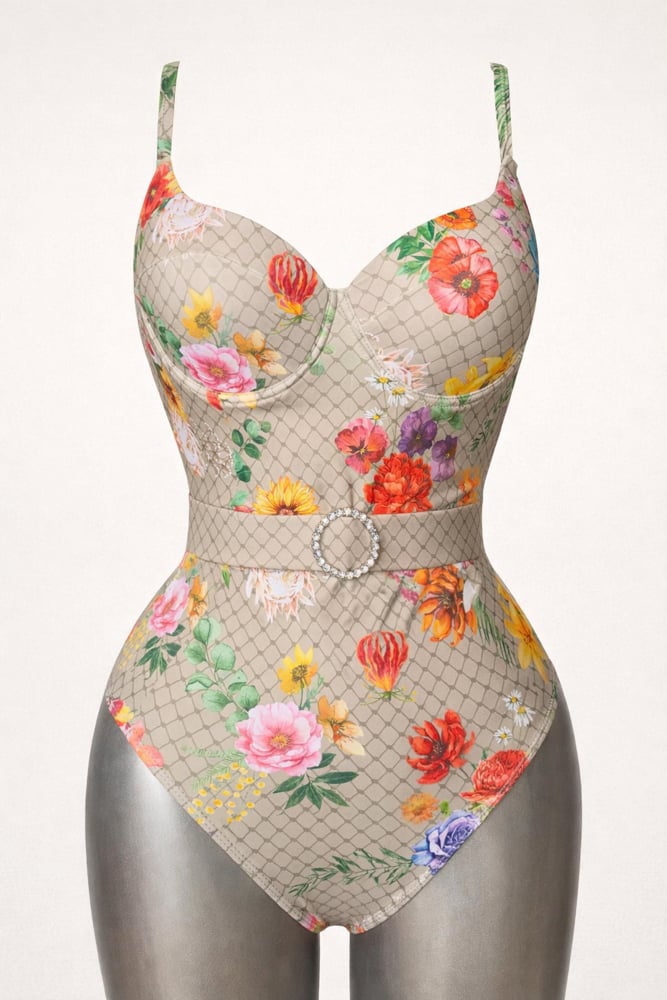 Image of THE GARDEN HOURGLASS SWIMWEAR 