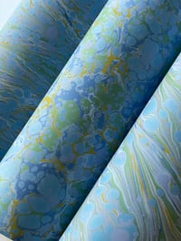 Image 1 of Marbled Paper Bleu de Provence