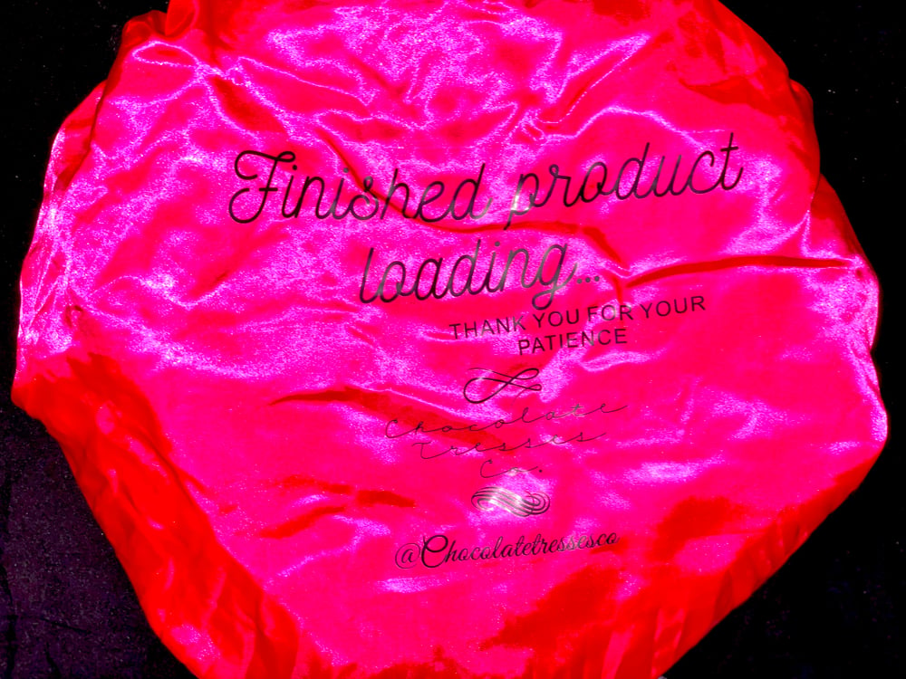 Image of Pink “Finished Product Loading…” Bonnet w/ Studded Band