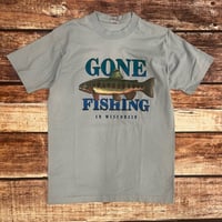 Image 1 of Vintage "Gone Fishing" Tee