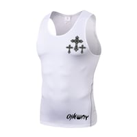 one way white compression shirt