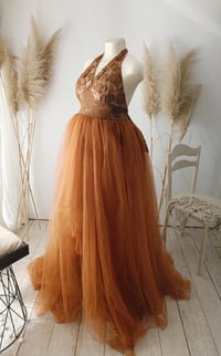 Image 6 of Photoshooting dress Carmilla | tulle |rusty brown |  size S-M