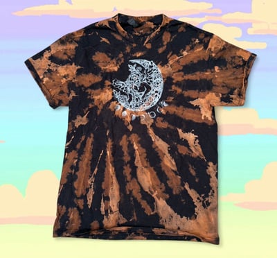 Image of READY TO SHIP-Limited Edition Bleach Tie-Dye Eclipse Cherub Tee