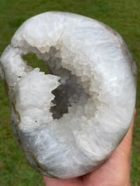 Image 7 of Polished Quartz Crystal On Display Stand #1663