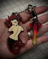 Devil Mermaid PVC Keychain
