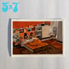 Orange bedroom print