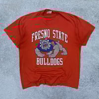 90s FRESNO STATE BULLDOGS TEE - SIZE LARGE