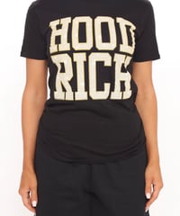Image 1 of HOOD RICH SHORT SLEEVE TEE (BLACK)