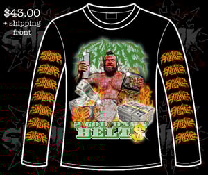 Image of 2 GOD DAMN BELTS BOOTLEG long sleeve
