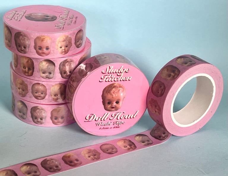 Doll Head Washi Tape