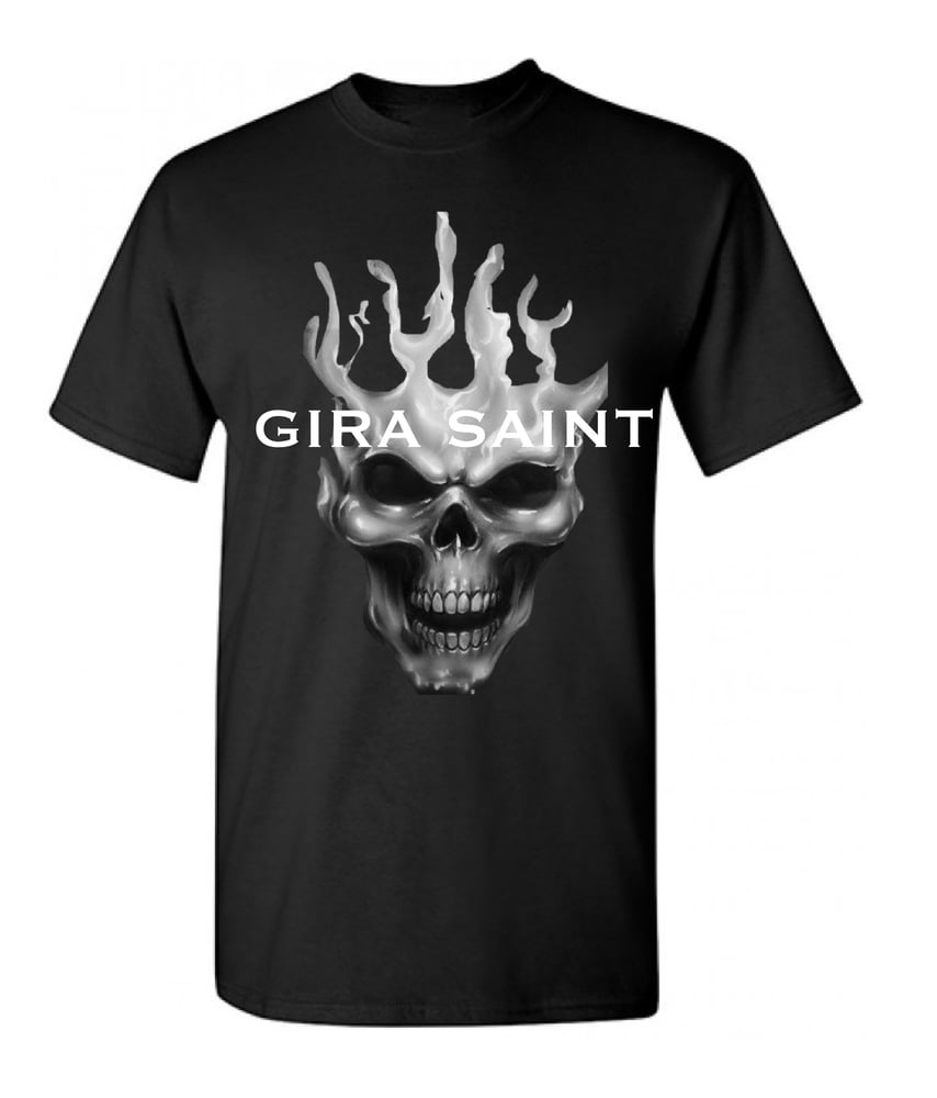 Image of Black Ghost Skull T-shirt 