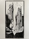 Gates of Argonath Linoprint 