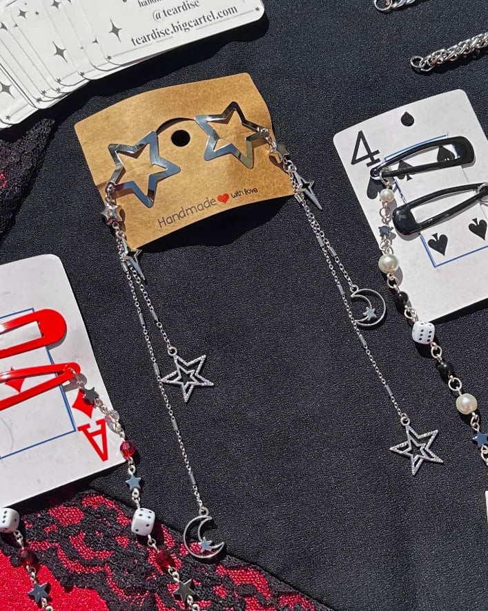 Image of shooting star hairclip set