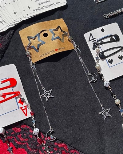 Image of shooting star hairclip set
