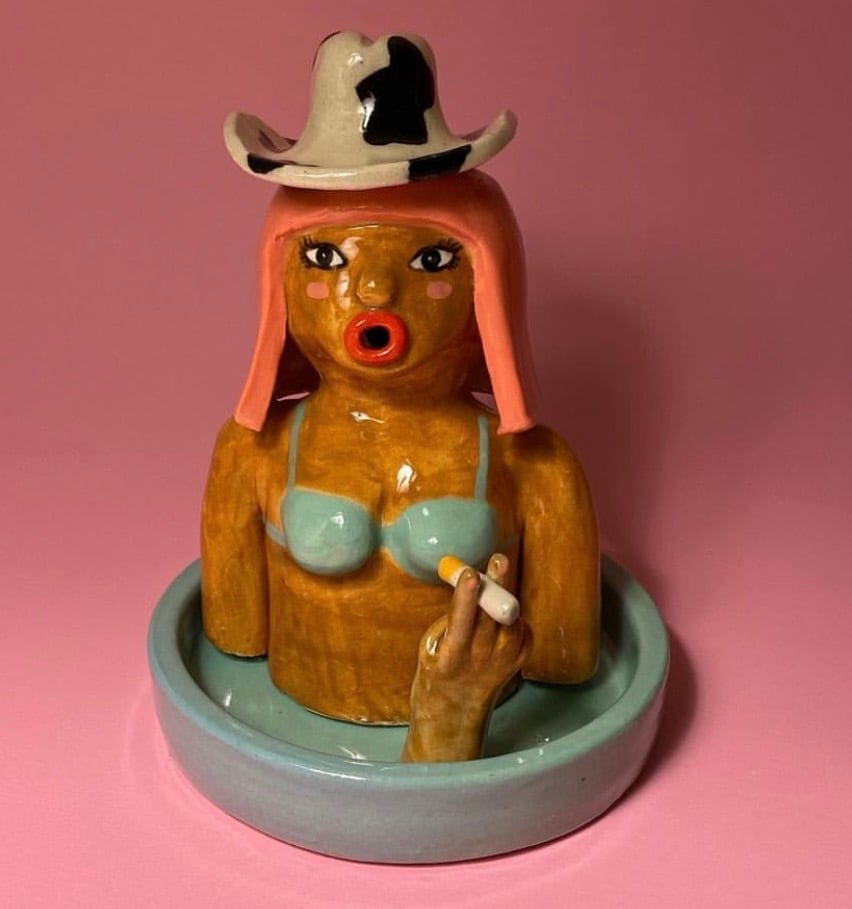 Ceramic Cowgirl custom 