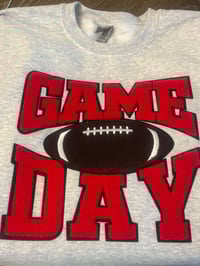 Image 2 of Red Game Day Patch Sweatshirt