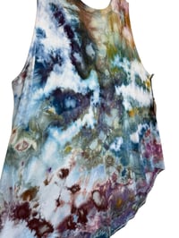 Image 8 of 3XL Luxe Knit Tank in Earthy Watercolor Ice Dye