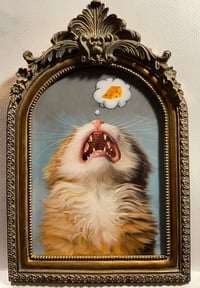 "The Very Hungry Cat" Original painting 